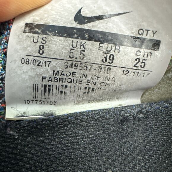 Nike Air Vapormax Flyknit Dark Grey Reflective‎ Silver Women’s Size 8 849557-019 - Picture 14 of 14